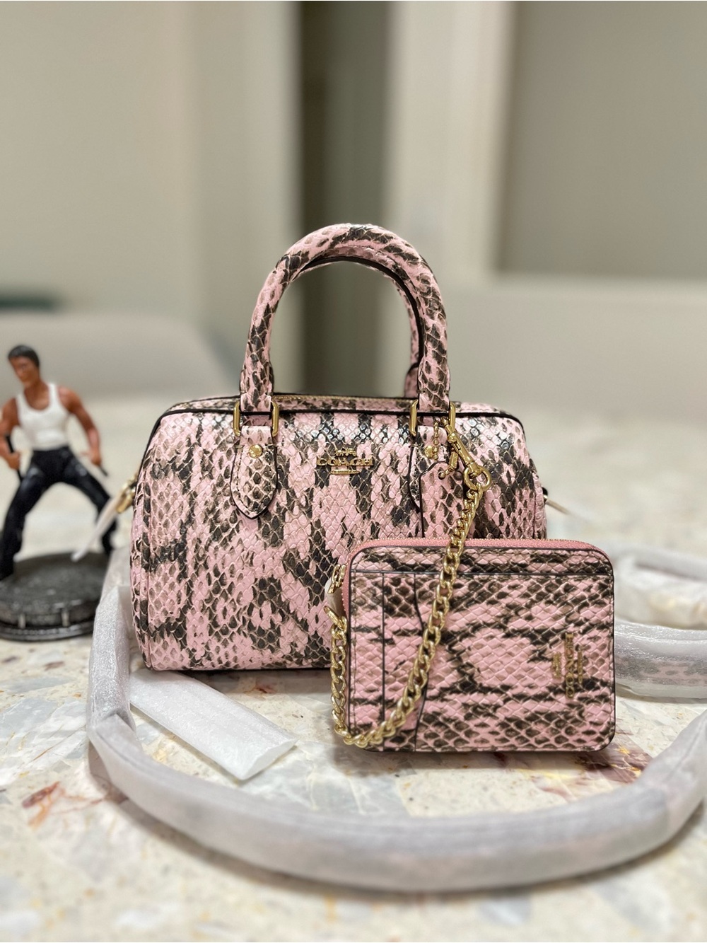 Bundle Coach Mini Rowan with Zip Card Case NWT
